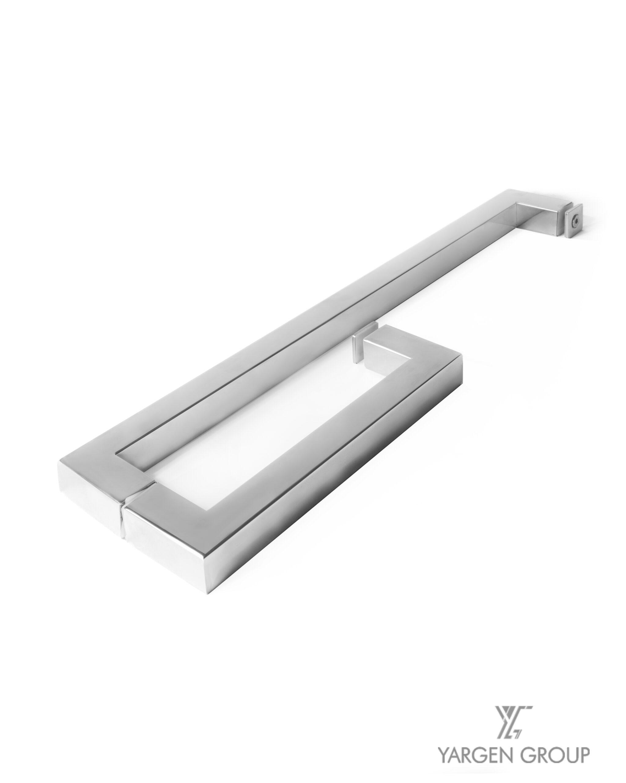 Nyitómarkolat-üvegajtóra POLIR 25*25 mm, 400*200mm Rozsdamentes AISI304