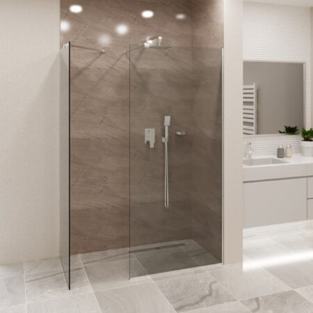 RONNIE zuhany válaszfal - szálcsiszolt